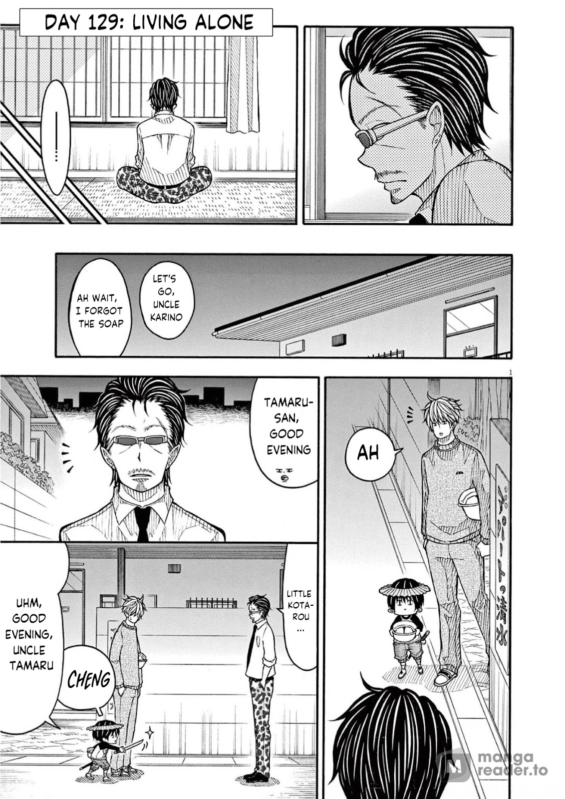 Kotaro Lives Alone, Chapter 129 image 001